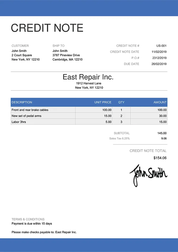 Credit Note For Unpaid Invoice Template credit note for unpaid invoice template