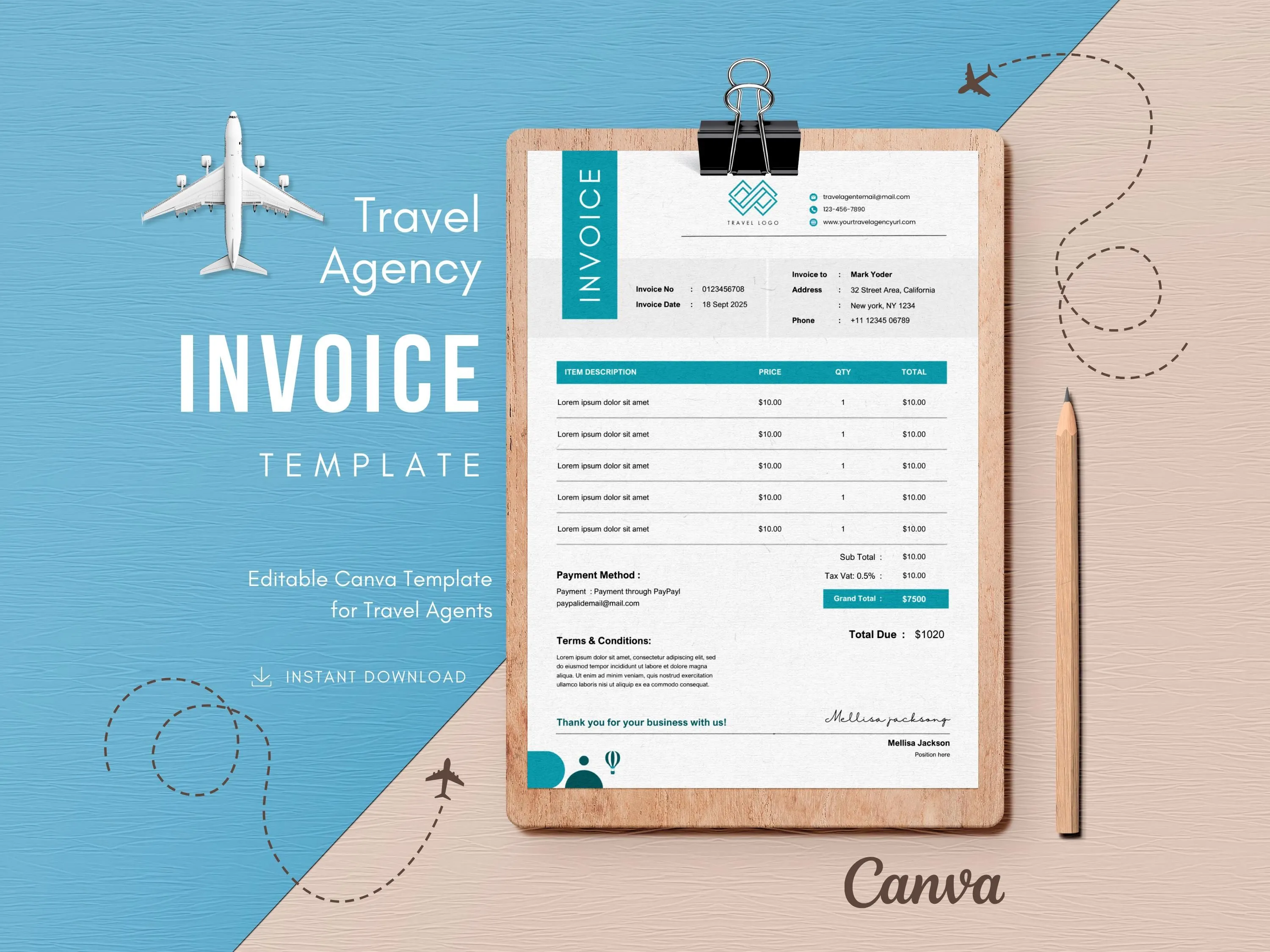 Cruise Travel Agent Invoice Template cruise travel agent invoice template