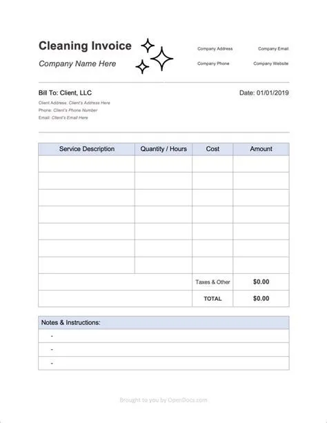 End Of Tenancy Cleaning Invoice Template end of tenancy cleaning invoice template