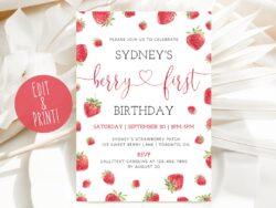 berry-first-birthday-invitation-template