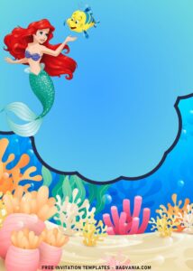 Blank Little Mermaid Invitation Template blank-little-mermaid-invitation-template