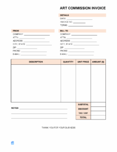 Art Commission Invoice Template art-commission-invoice-template