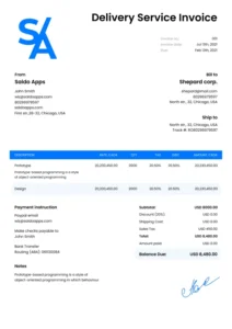 Cash On Delivery Invoice Template cash-on-delivery-invoice-template