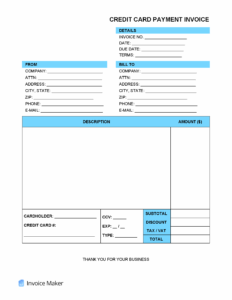 Credit Card Payment Invoice Template credit-card-payment-invoice-template