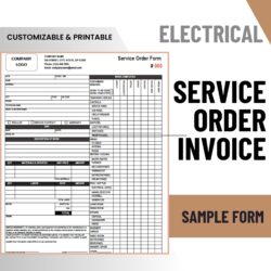 Electrical Work Order Invoice Template electrical-work-order-invoice-template