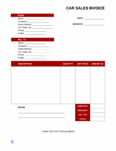 Free Car Sales Invoice Template free-car-sales-invoice-template