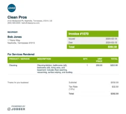 Free Office Cleaning Invoice Template free-office-cleaning-invoice-template