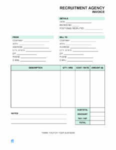 Free Recruitment Agency Invoice Template free-recruitment-agency-invoice-template