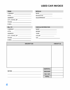 Free Used Car Sales Invoice Template free-used-car-sales-invoice-template