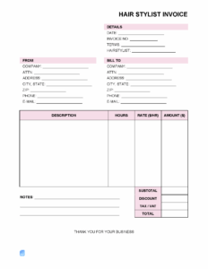 Invoice Template for Hair Stylist invoice-template-for-hair-stylist