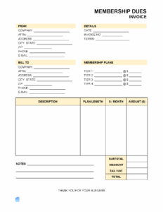 Invoice Template for Membership Dues invoice-template-for-membership-dues