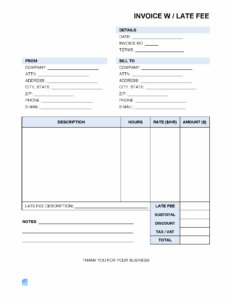 Late Payment Fee Invoice Template late-payment-fee-invoice-template