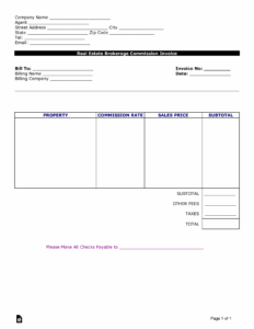 Real Estate Agent Commission Invoice Template real-estate-agent-commission-invoice-template