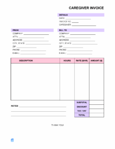 Self Employed Caregiver Invoice Template self-employed-caregiver-invoice-template