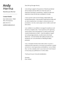 Warehouse Worker Cover Letter Template warehouse-worker-cover-letter-template