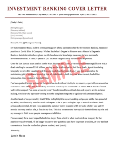 Cover Letter Template For Investment Firms