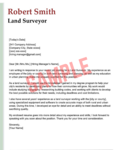 Cover Letter Template For Building Surveyor